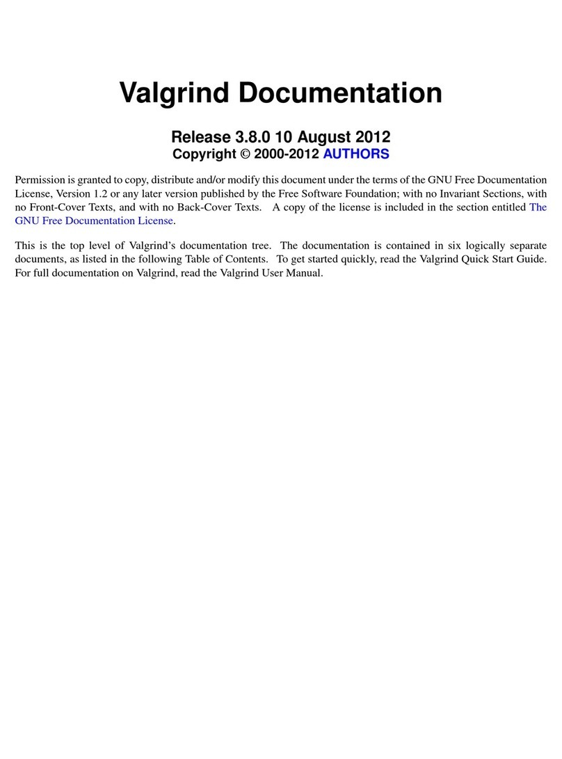 Valgrind Software Manuale utente