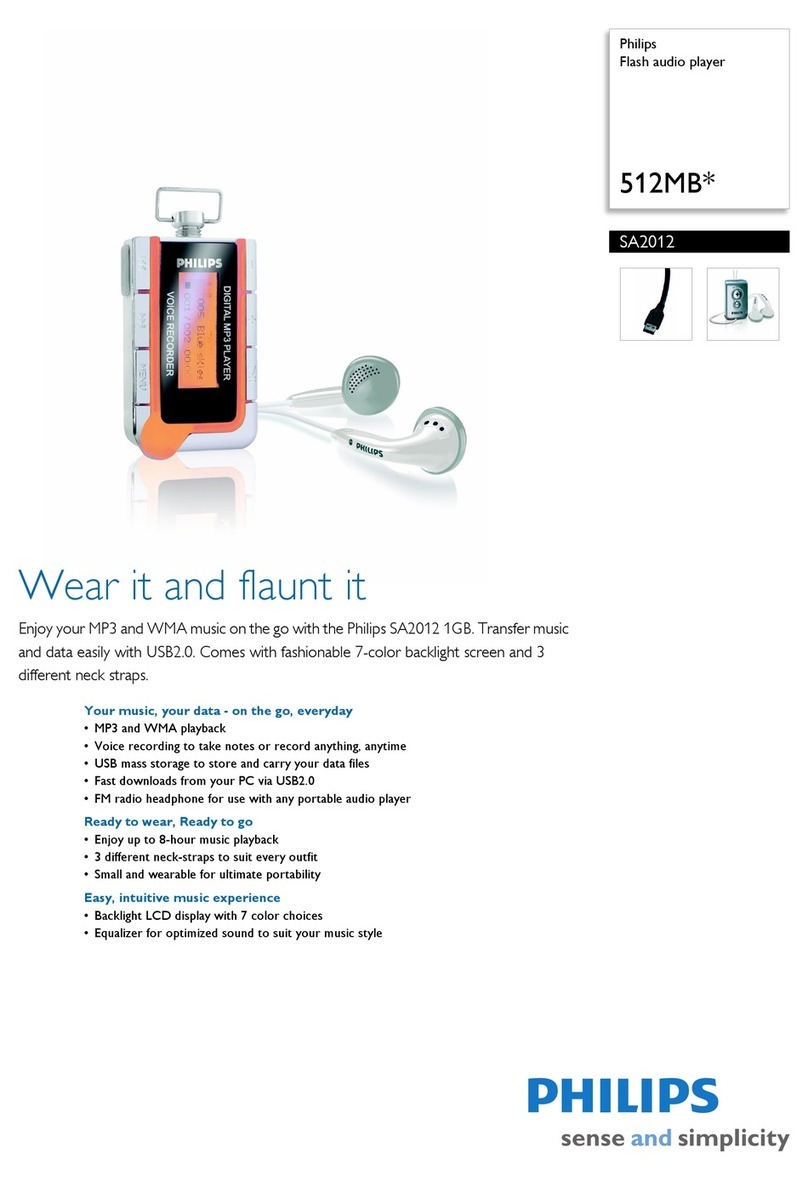 Philips SA2012/93 Manuale utente