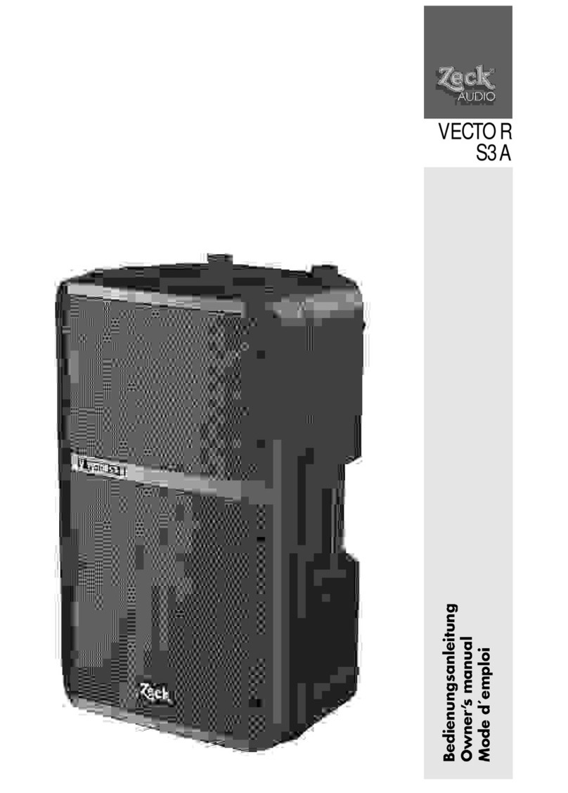 Zeck Audio VECTOR S3A Manuale utente