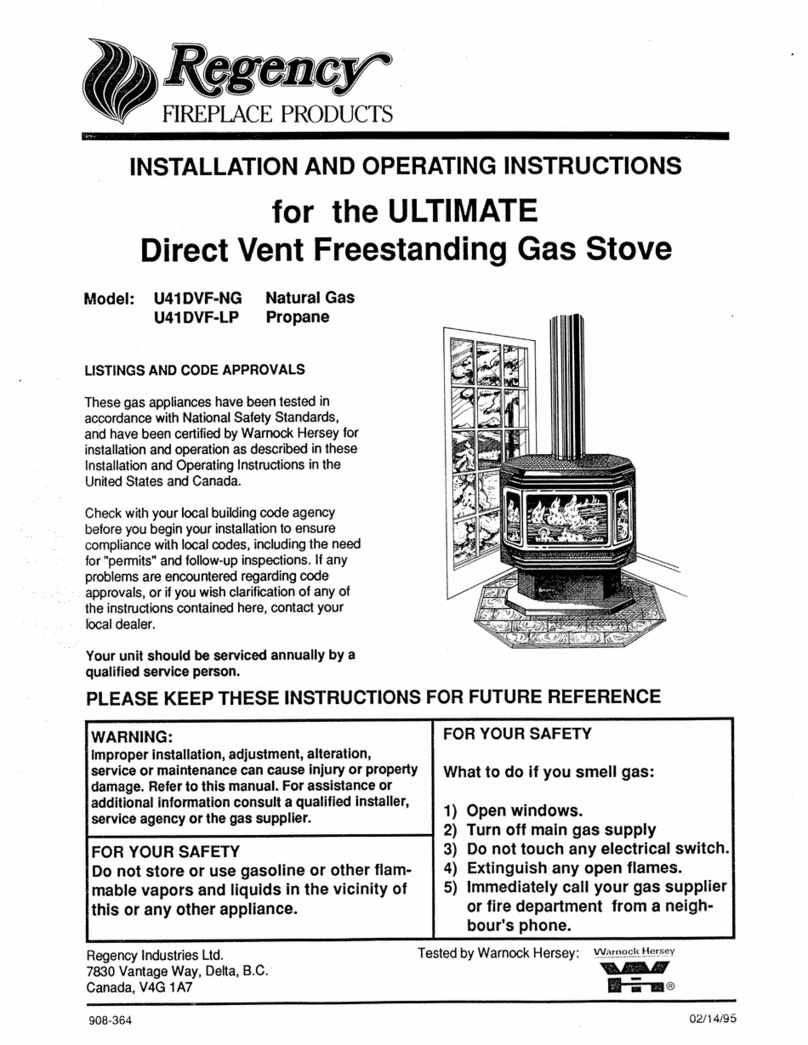 Regency ULTIMATE U41DVF-NG Manuale utente