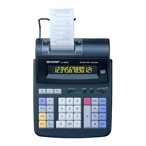 Sharp EL-2902C Manuale utente