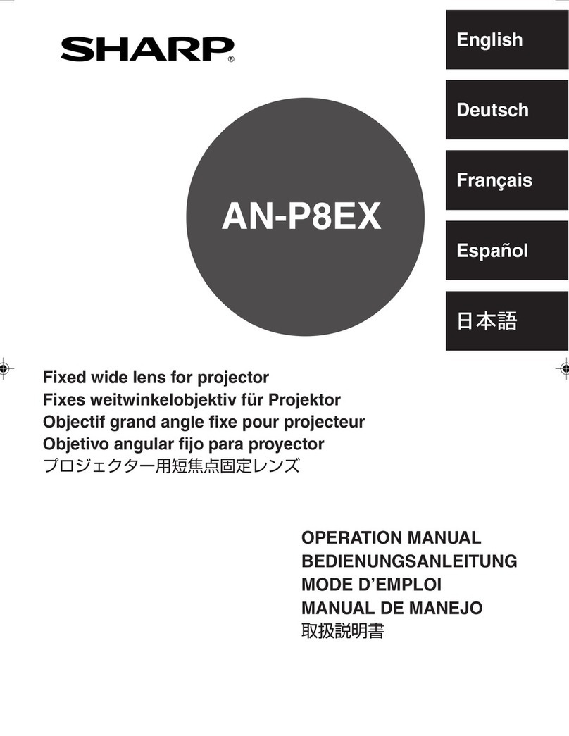 Sharp AN-P8EX Manuale utente