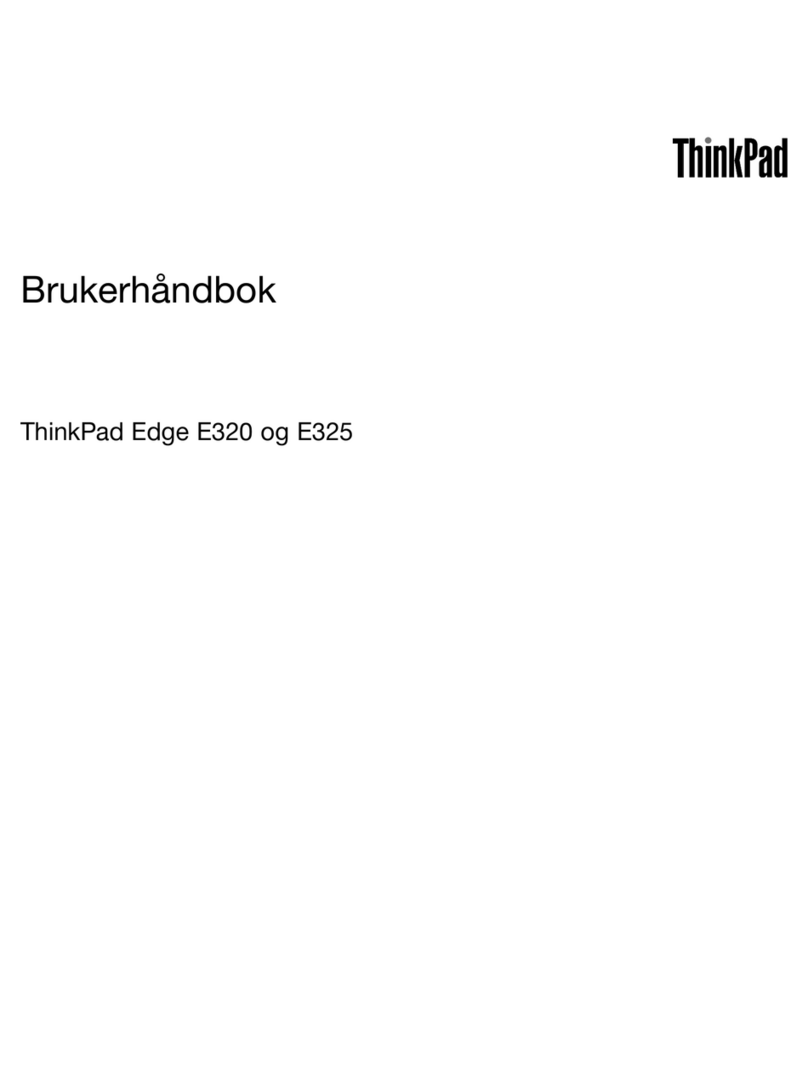 Lenovo ThinkPad Edge E320 Manuale utente