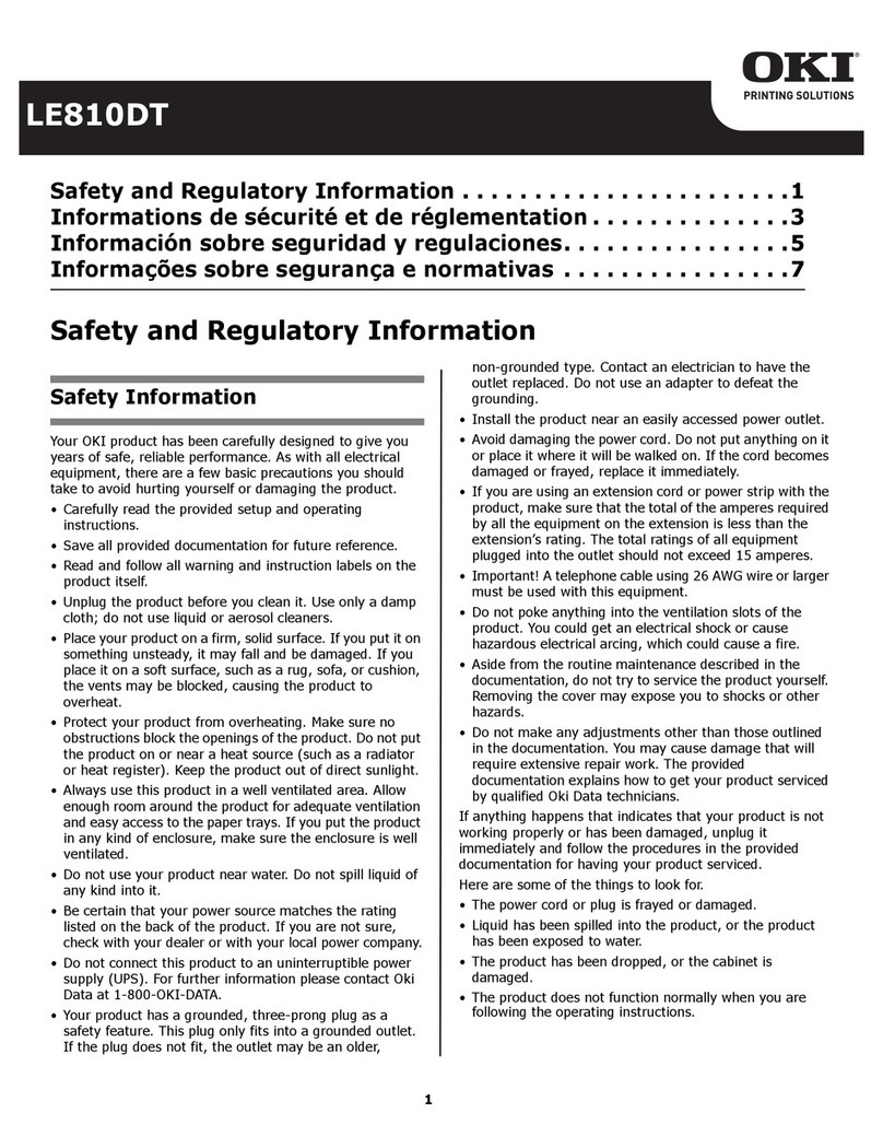 Oki LE810DT Manuale del proprietario
