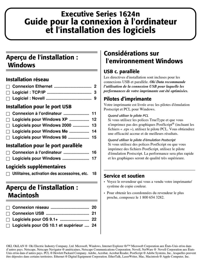 Oki ES1624n MFP Manuale di istruzioni