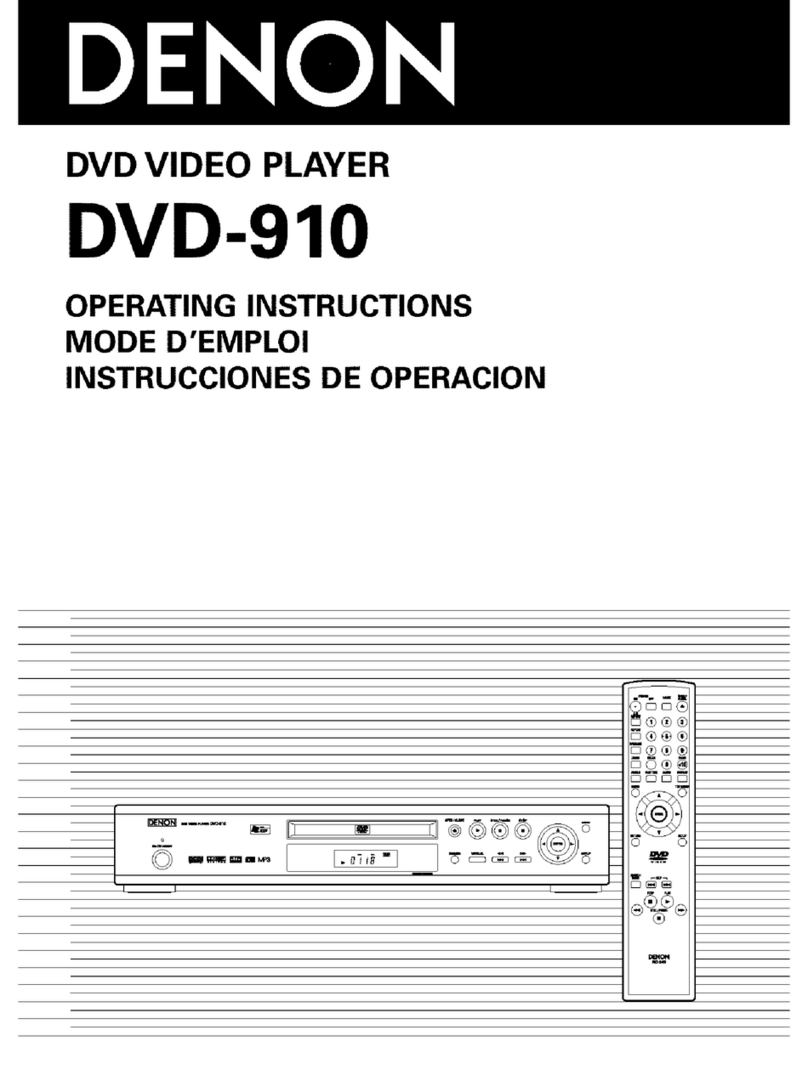 Denon DVD-910 Manuale utente