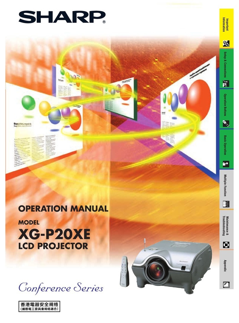 Sharp XG-P20XE Manuale utente