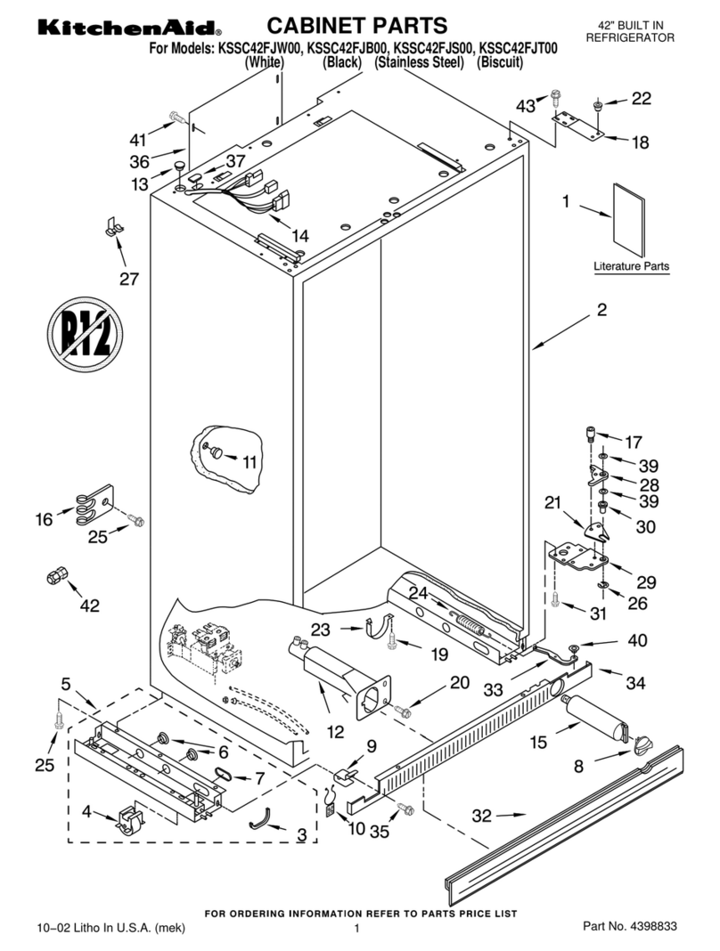 KitchenAid KSSC42FJB00 Manuale utente