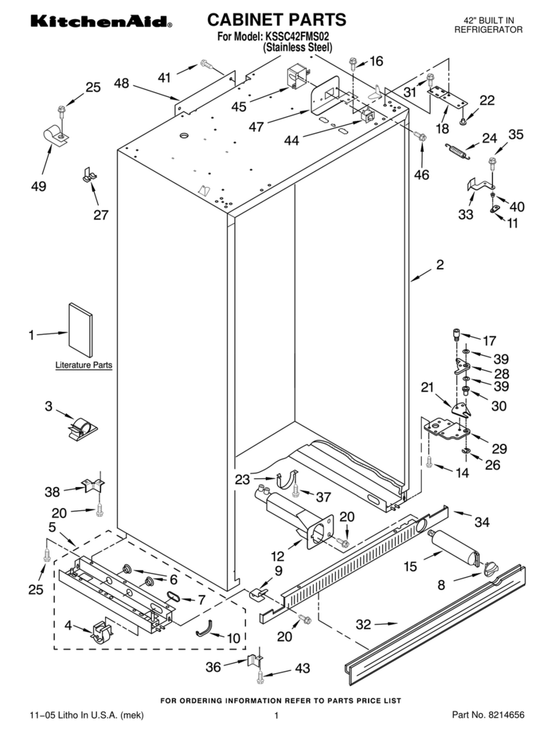 KitchenAid KSSC42FMS02 Manuale utente