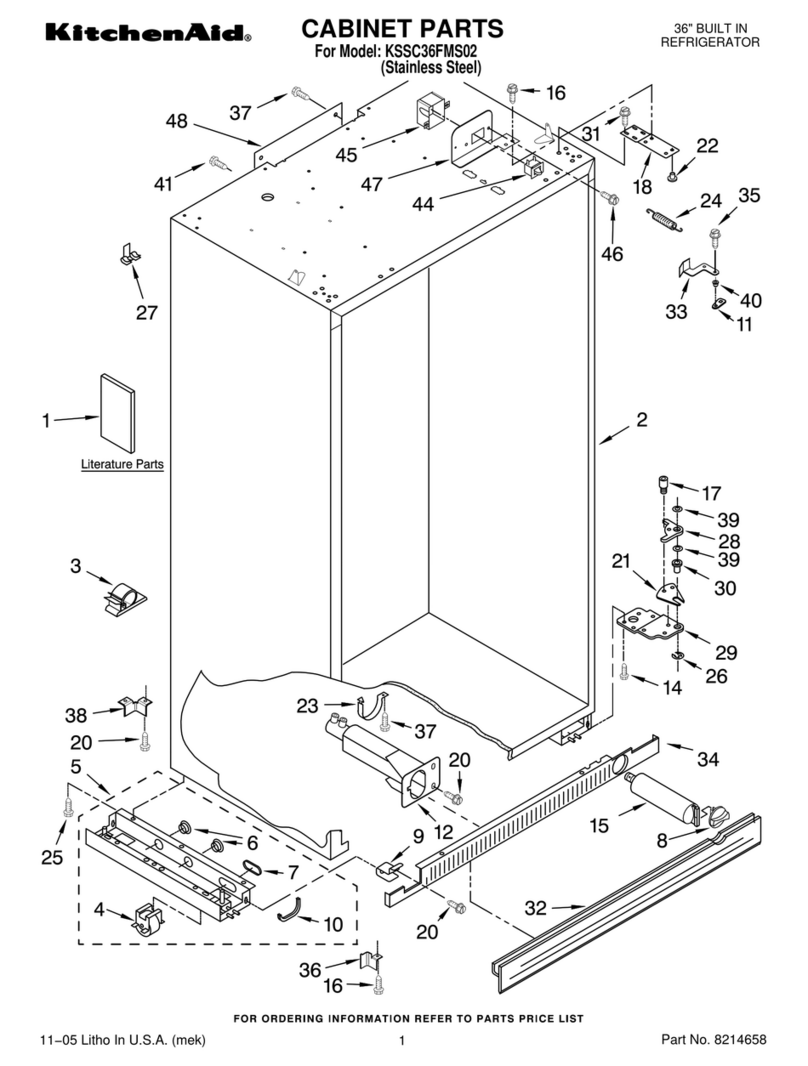 KitchenAid KSSC36FMS02 Manuale utente KitchenAid KSSC36FMS02 Manuale utente