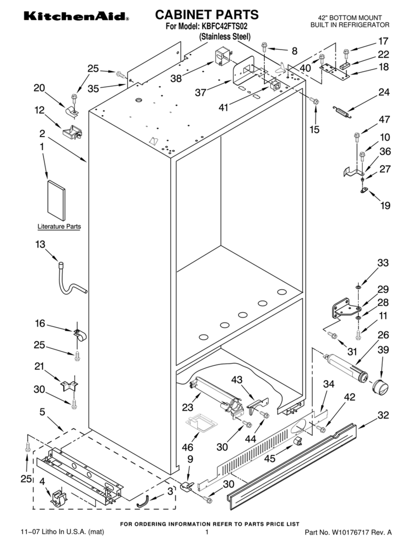 KitchenAid KBFC42FTS02 Manuale utente