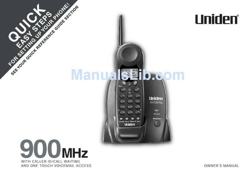 Uniden EXT 176 SERIES  guide Manuale utente