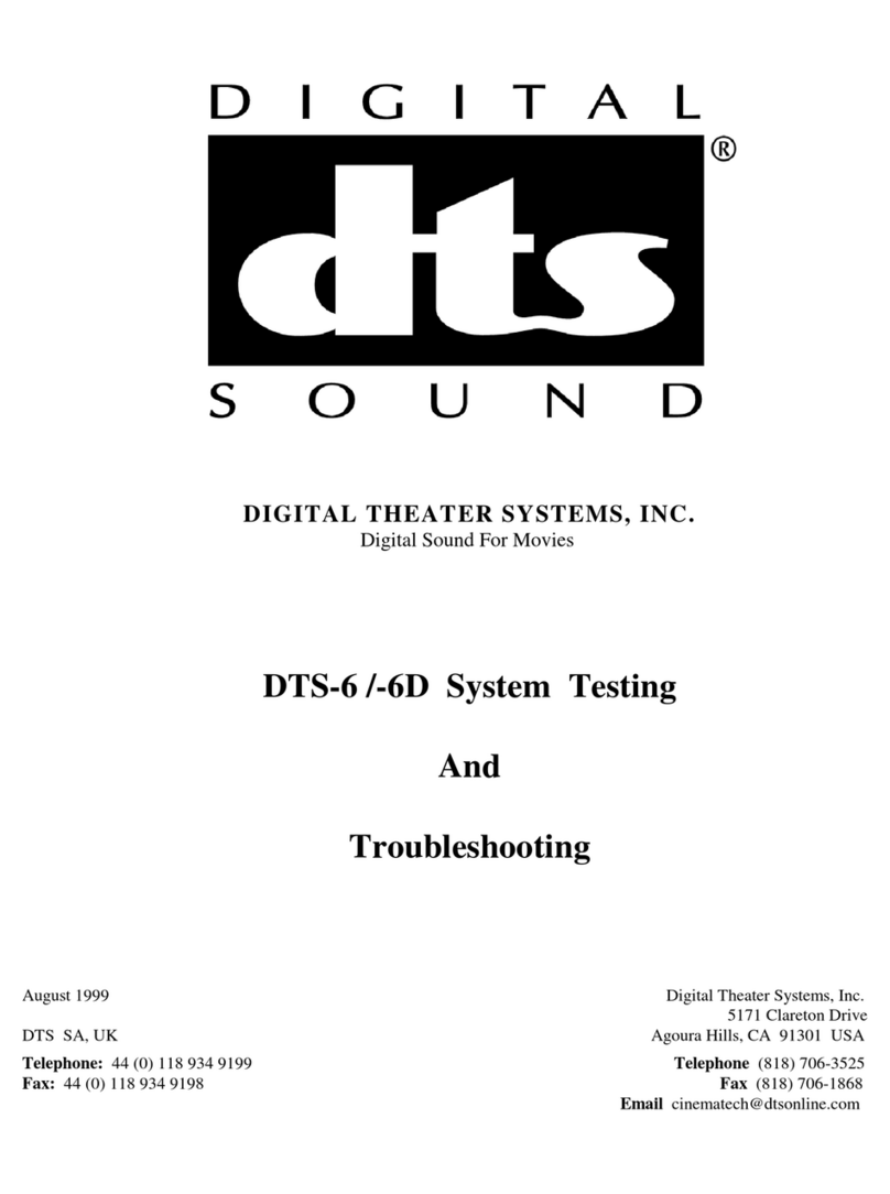 DTS DTS-6 Manuale utente