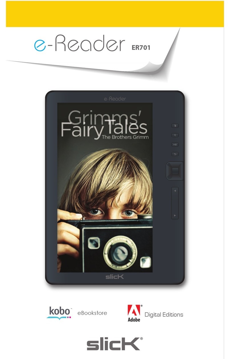 Slick e-Reader ER701 Manuale utente