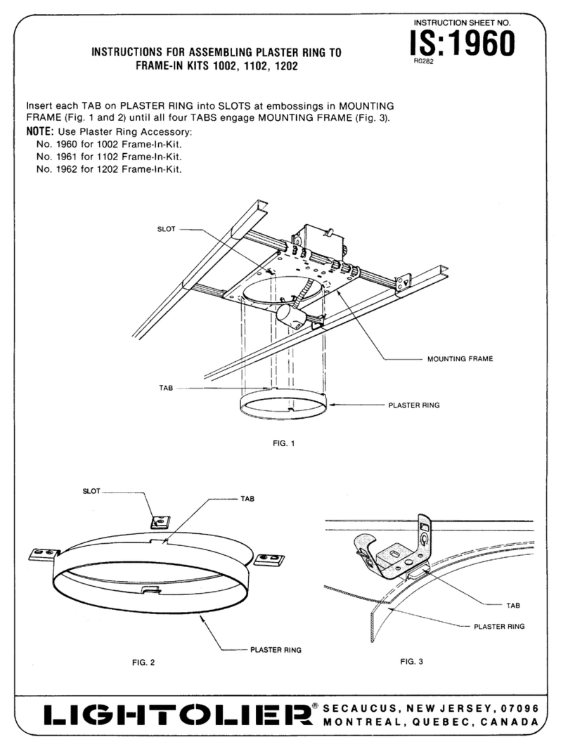 Lightolier 1002 Manuale utente