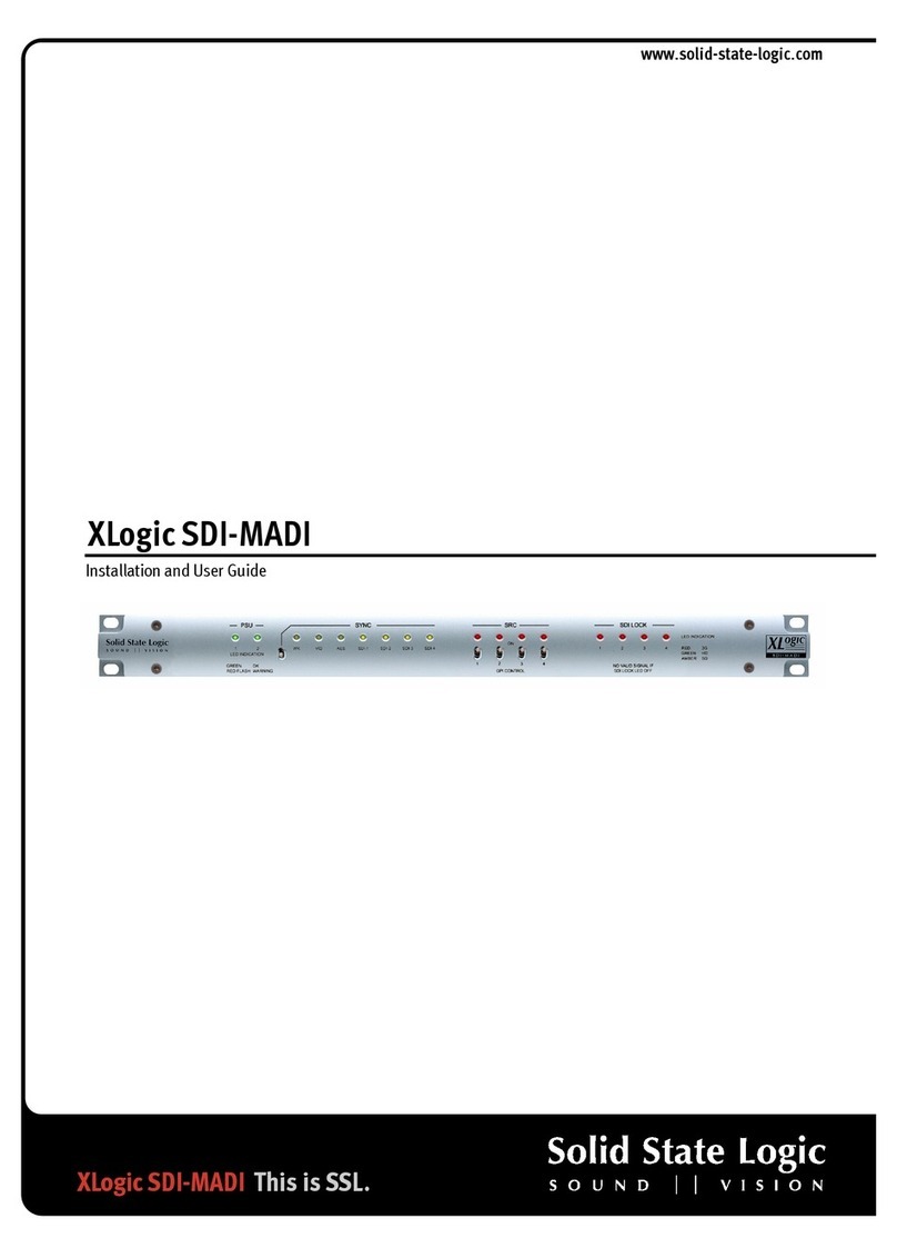 Solid State Logic XLogic SDI-MADI Manuale utente