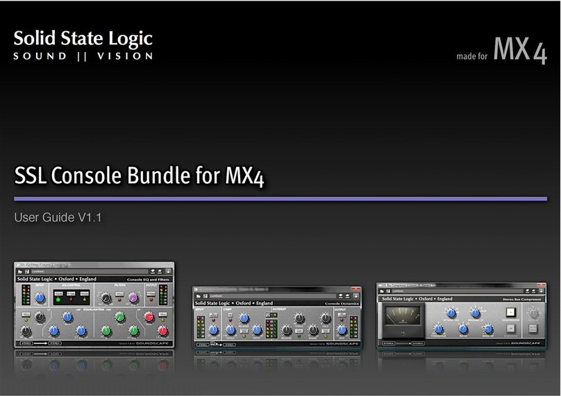 Solid State Logic SSL Console Bundle for MX4 Manuale utente