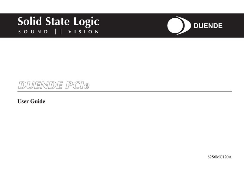 Solid State Logic DUENDE PCIe Manuale utente