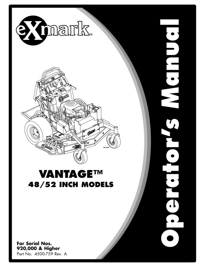 Exmark VANTAGE Operators Manuale utente