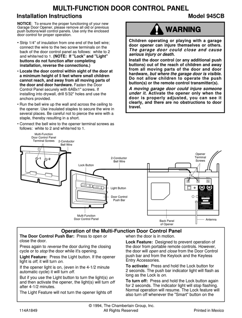 Chamberlain 945CB Manuale utente