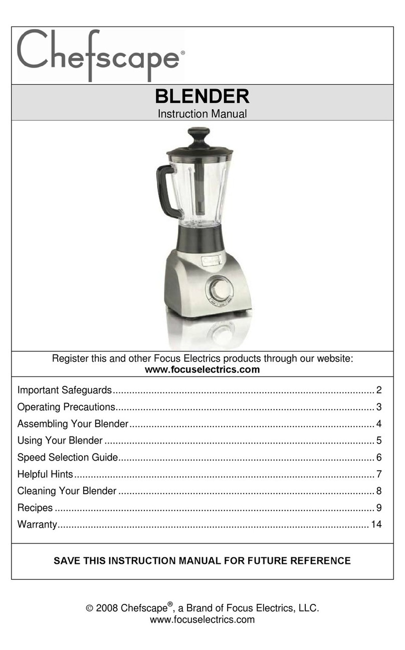 ChefScape Blender Manuale utente
