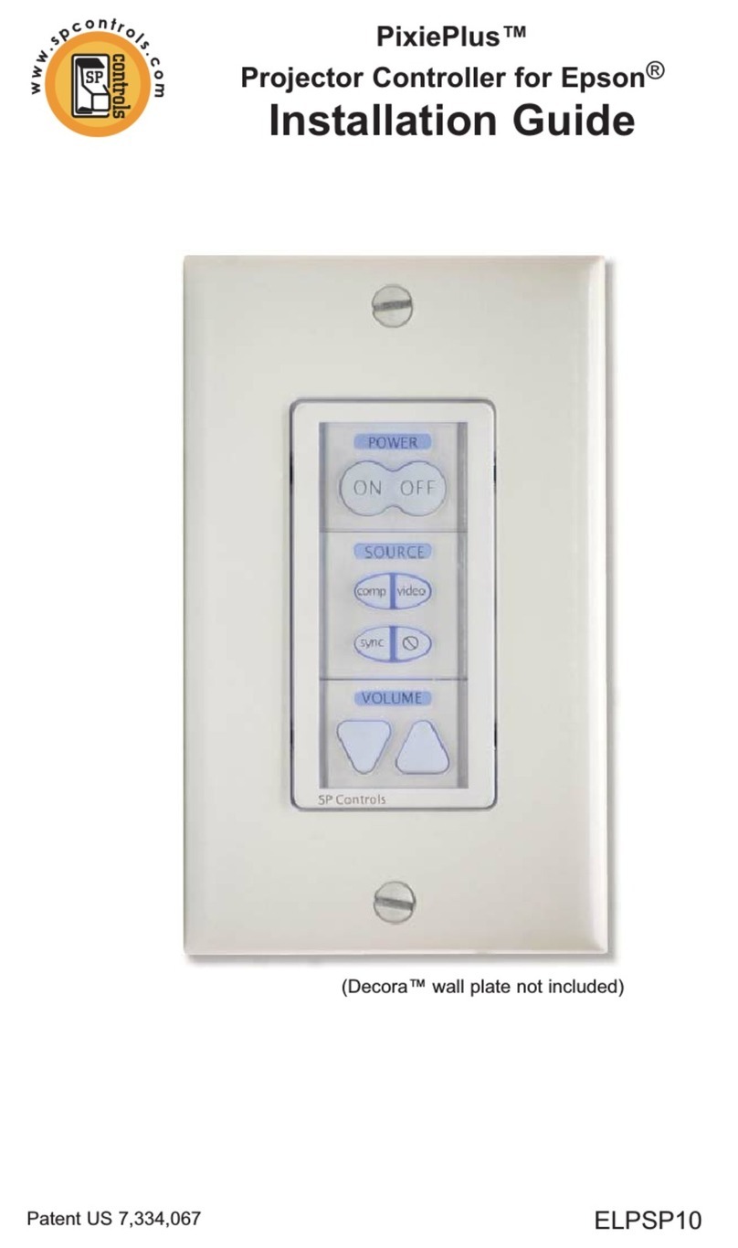 SP Controls PixiePlus Projector Controller for Epson Manuale utente