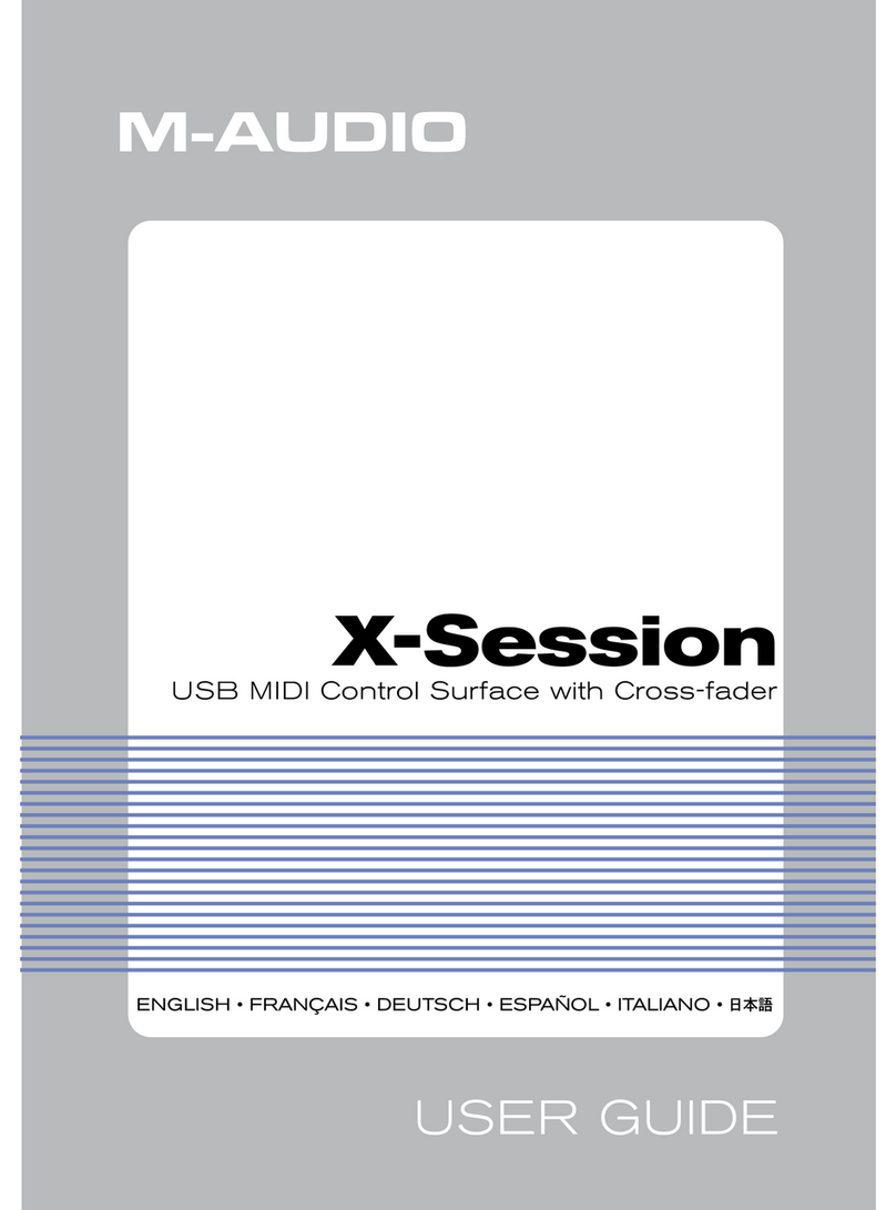 M-Audio X-Session Manuale utente