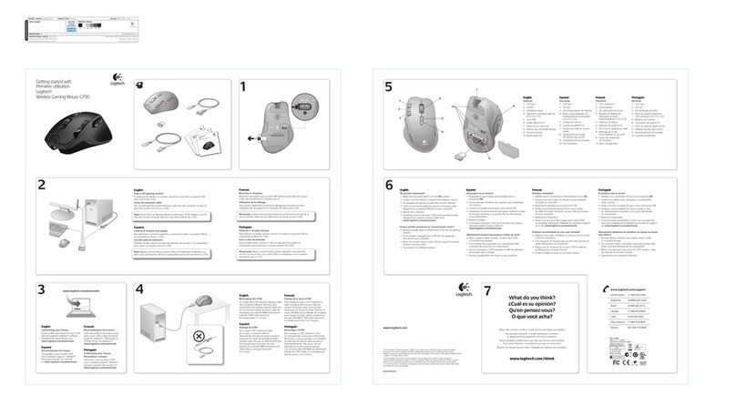 Logitech G700 Manuale utente