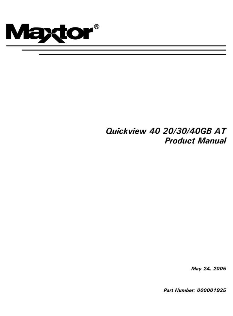 Maxtor Quickview 40 Manuale utente