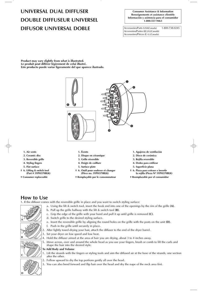 Belson UNIVERSAL DUAL DIFFUSER Manuale utente