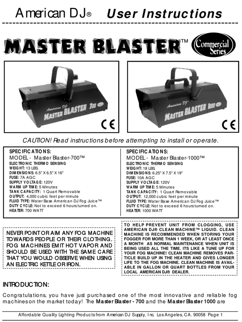 American DJ Master Blaster Manuale utente