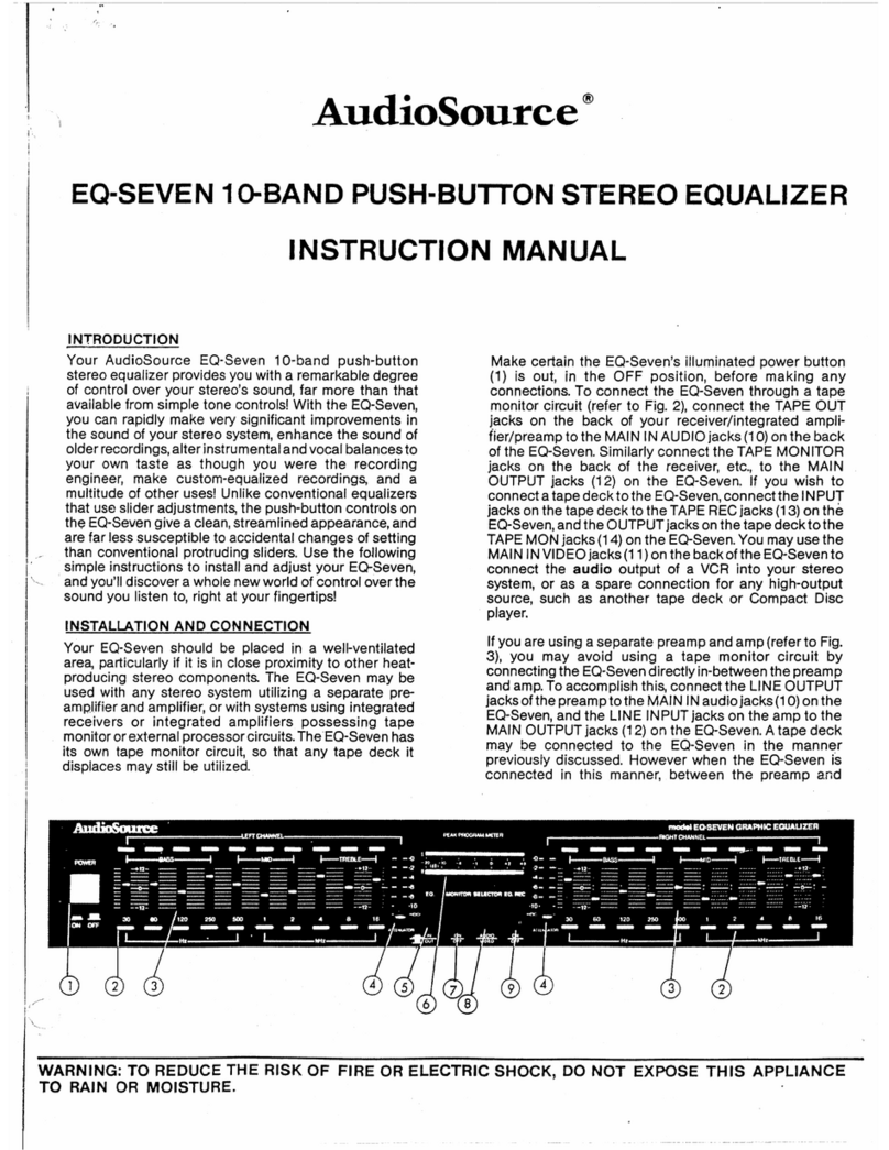 AudioSource EQ 7 Manuale utente