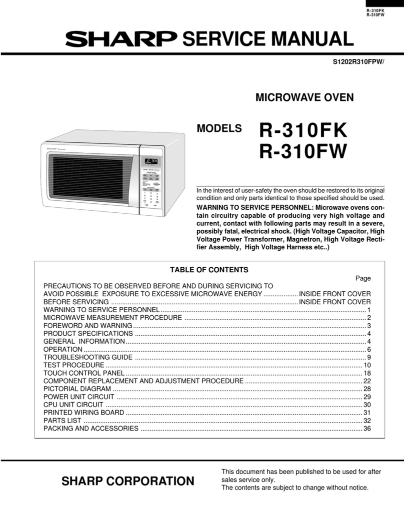 Sharp R-310FW Manuale utente