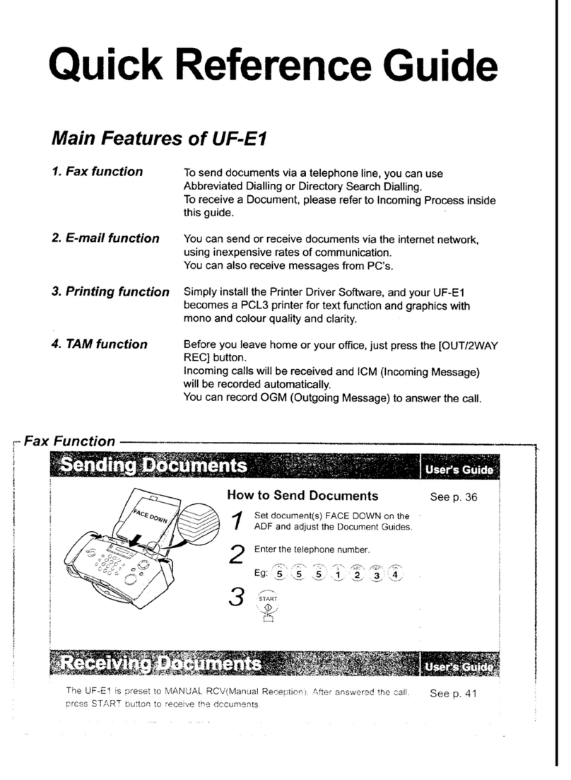 Panasonic UF-E1 Manuale utente
