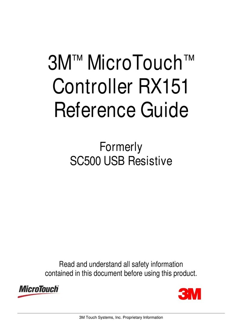 3M Touch Screen Controller RX151 Manuale utente