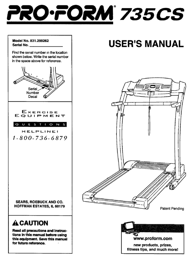 Pro-Form 735CS Manuale utente