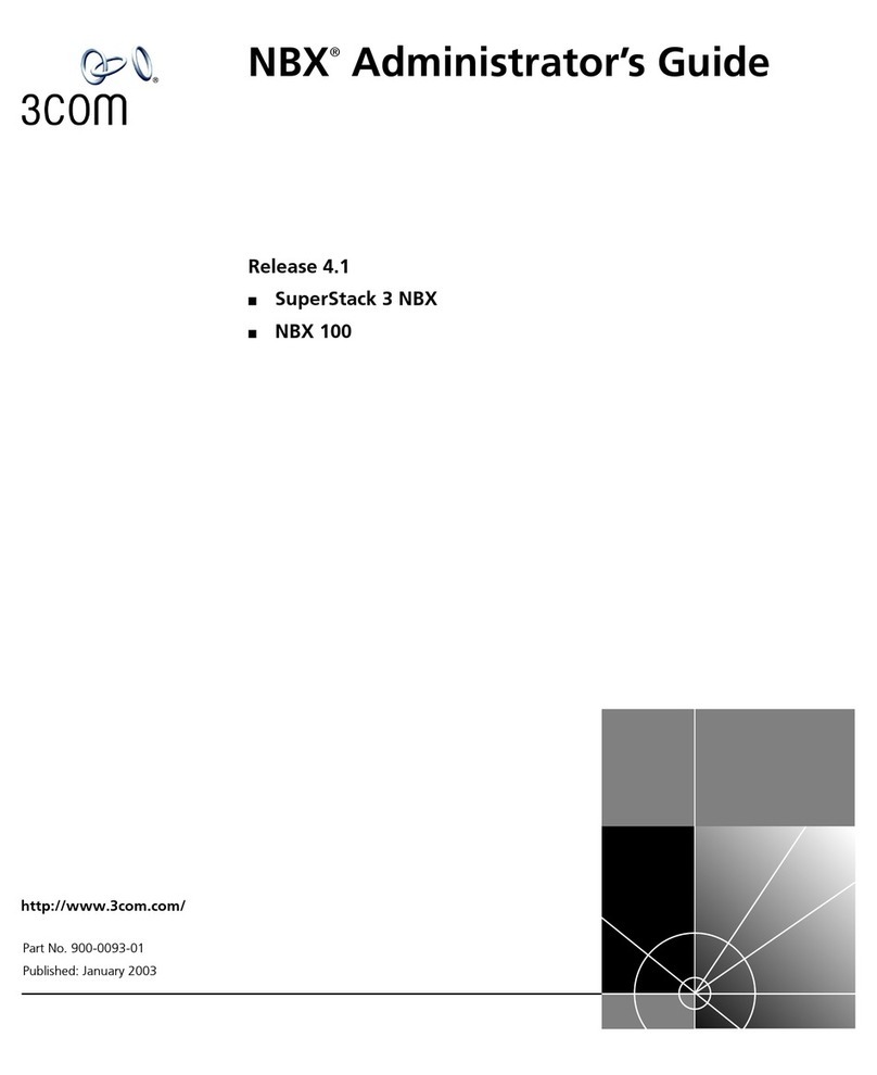 3Com SuperStack 3 NBX Manuale di servizio