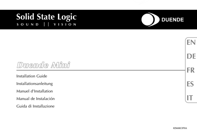 Solid State Logic Duende Mini Manuale utente