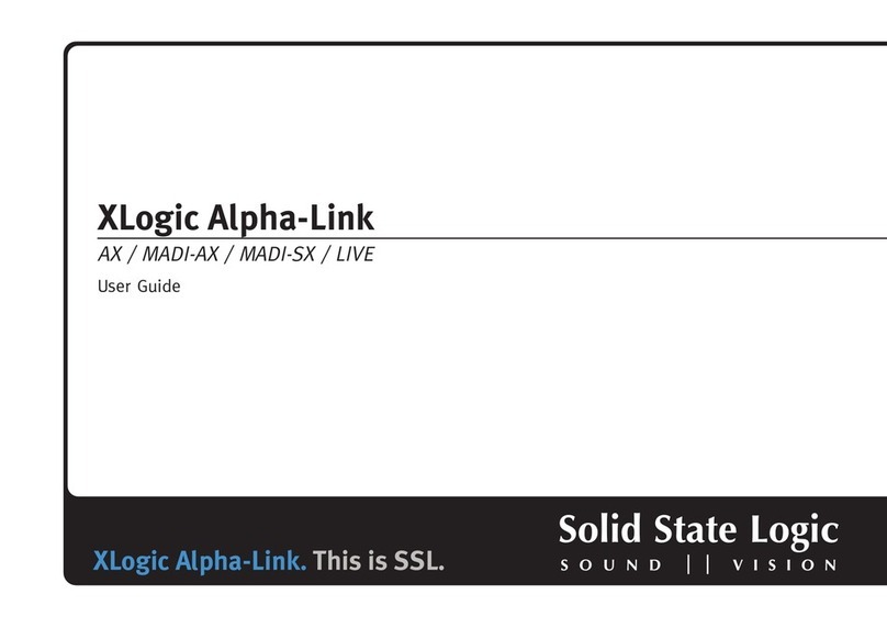 Solid State Logic XLogic Alpha-Link AX Manuale utente