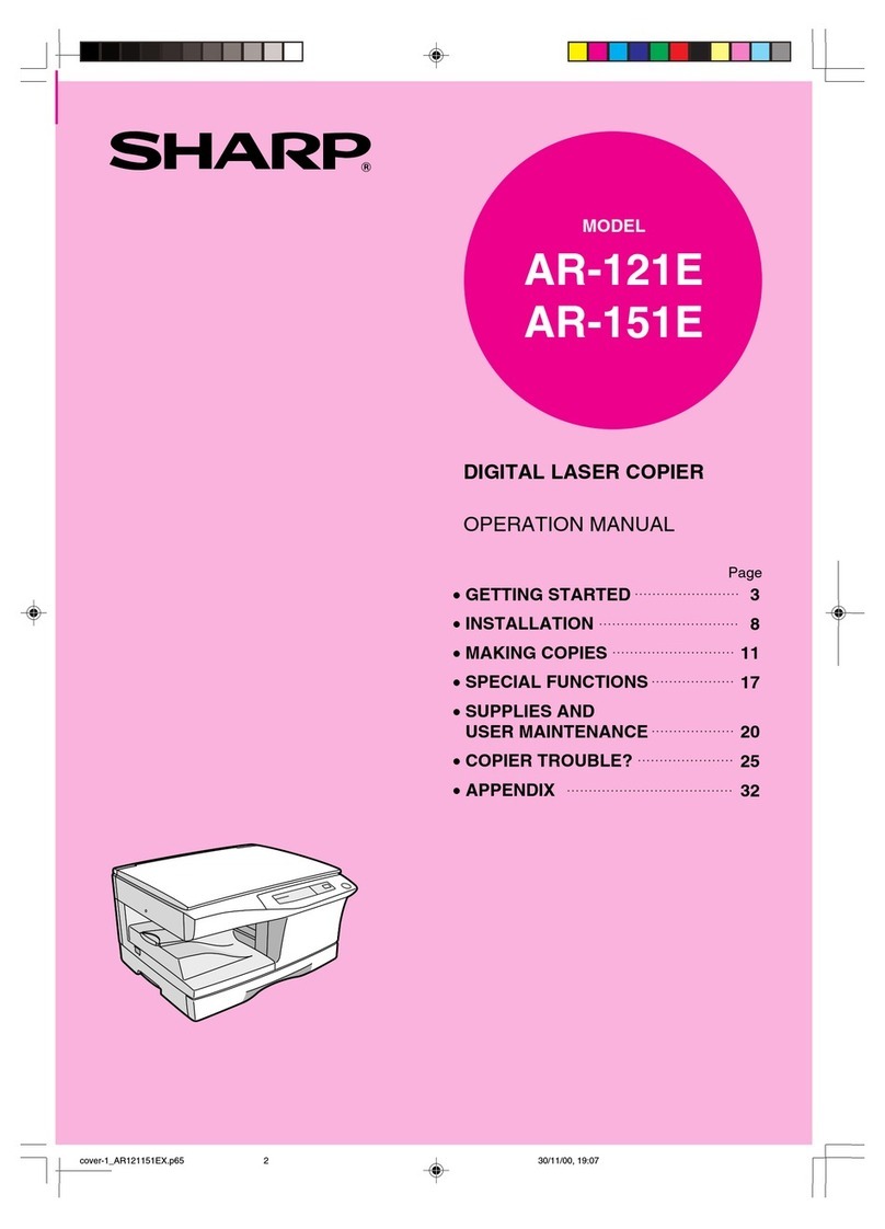 Sharp AR-121E Manuale utente