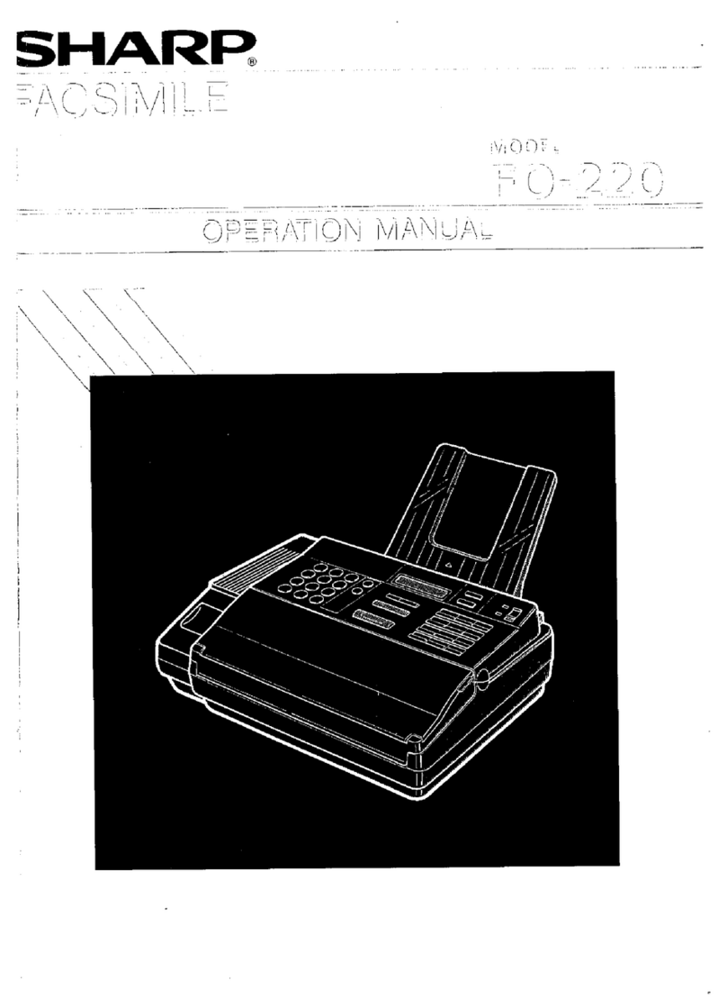 Sharp FO-220 Manuale utente