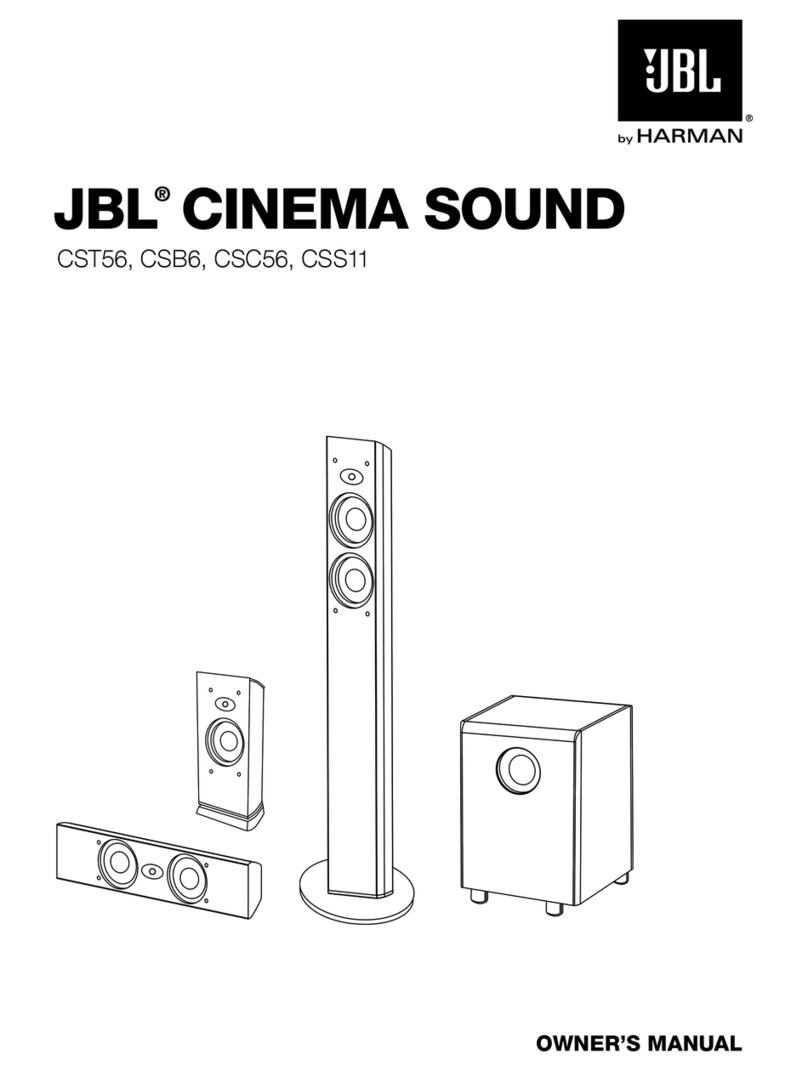 JBL CSB6 Manuale utente