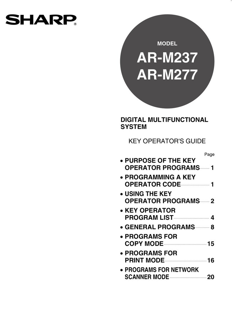 Sharp AR-M237 IMAGERs Manuale utente