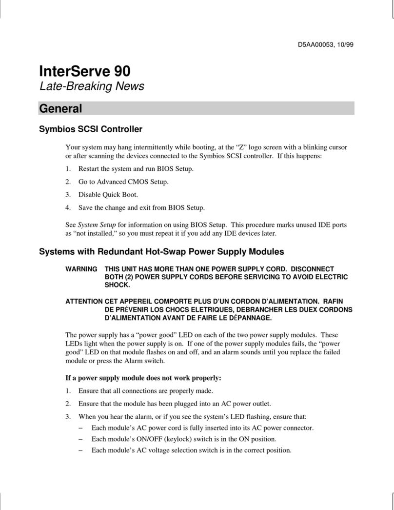 Intergraph InterServe 90 Manuale utente