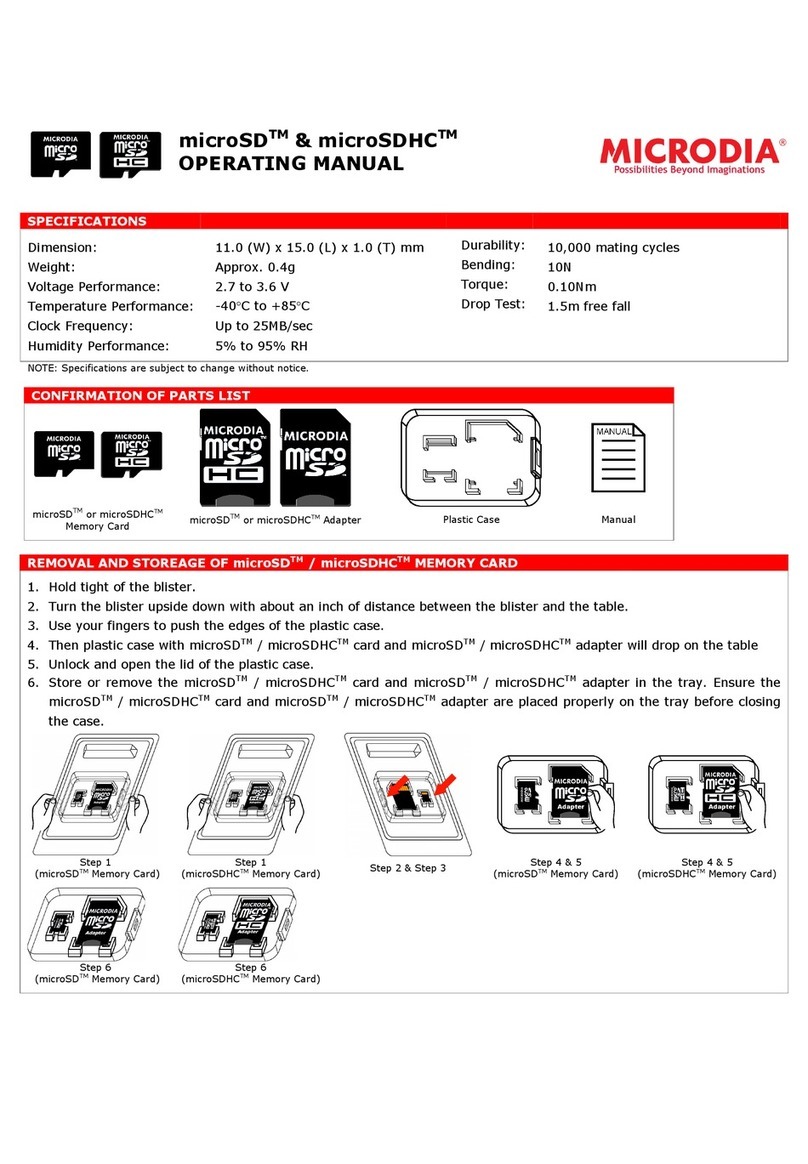 Microdia microSD Manuale utente