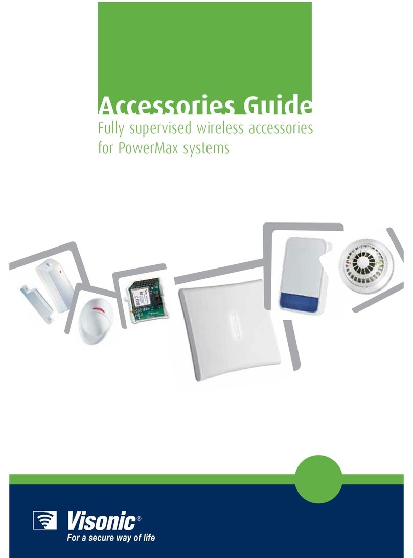 Visonic Fully supervised wireless accessories Manuale utente