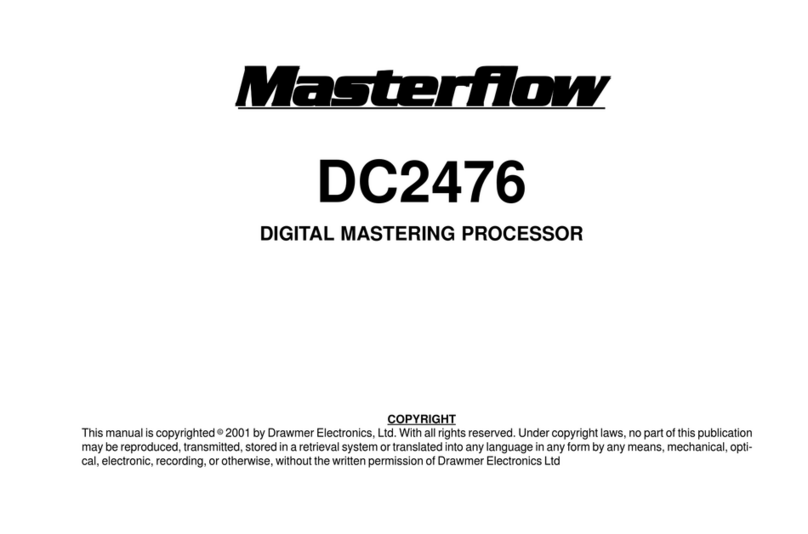 Drawmer Masterflow DC2476 Manuale utente