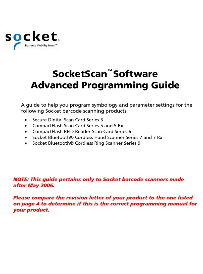 Socket SocketScan Istruzioni operative