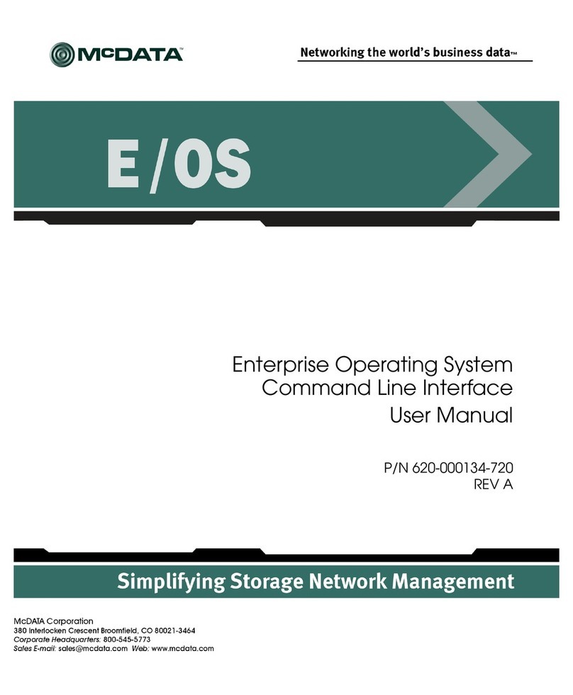 McDATA Enterprise Operating System Manuale utente