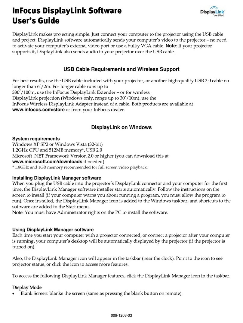 InFocus DisplayLink Manuale utente